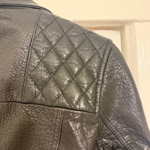 Liebeskind quilted buffalo leather jacket M - Picture 4 of 5